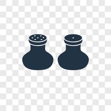 Saydam arka plan üzerinde çeşni logo kavramı izole çeşni vektör simgesi