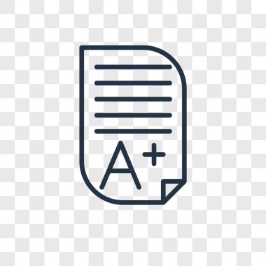 Saydam arka plan üzerinde ev ödevi logo kavramı izole ödev vektör simgesi