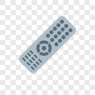 Saydam arka plan üzerinde uzak logo kavramı izole uzak vektör simgesi