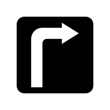 Beyaz arka plan üzerinde sıra tam şeffaf işareti izole sağ simge vektör açmak