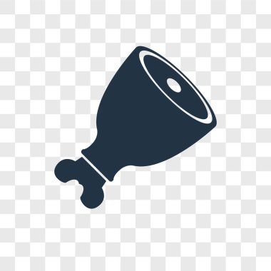 Saydam arka plan üzerinde et logo kavramı izole et vektör simgesi