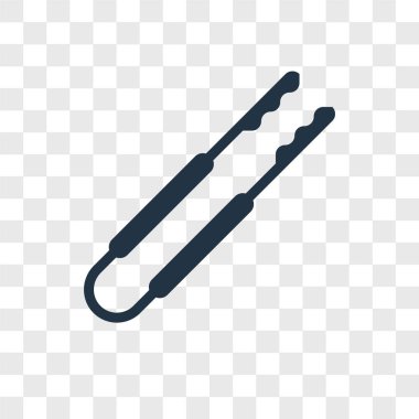 Saydam arka plan üzerinde kelepçe logo kavramı izole kelepçe vektör simgesi