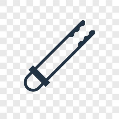 Saydam arka plan üzerinde maşa logo kavramı izole maşa vektör simgesi