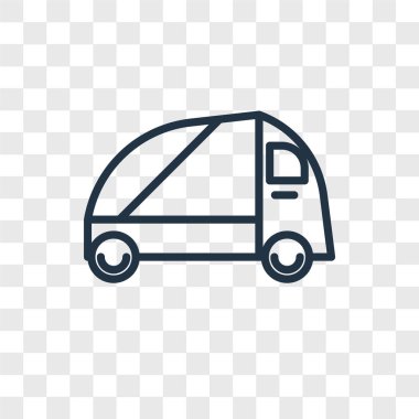 Saydam arka plan üzerinde kamyon logosu kavramı izole kamyon vektör simgesi