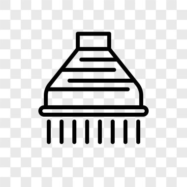 Şeffaf arka plan üzerinde başlık logo kavramı izole Hood vektör simgesi