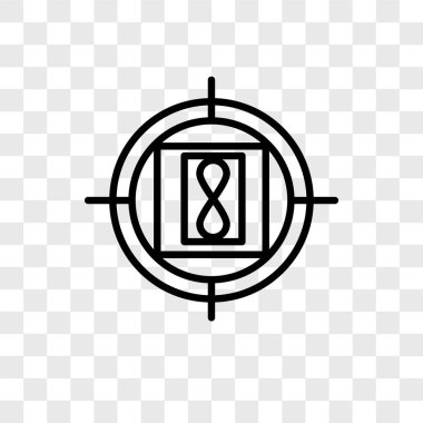 Saydam arka plan üzerinde geri sayım logo kavramı izole geri sayım vektör simgesi