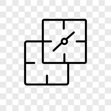 Saydam arka plan üzerinde Stop izle logo concept izole izle vektör simge durdurmak