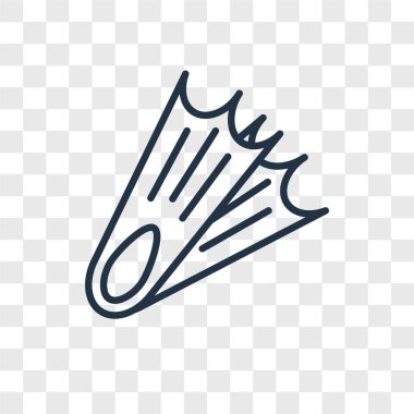 Saydam arka plan üzerinde dalış logo kavramı izole dalış vektör simgesi