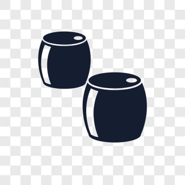 Saydam arka plan üzerinde bira logo kavramı izole bira vektör simgesi