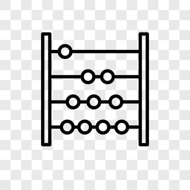Saydam arka plan üzerinde sayım logo kavramı izole vektör simge sayma