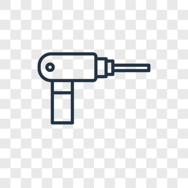 Şeffaf arka plan, logo kavramı izole bilgisayar vektör simgesi