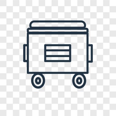 Geri dönüşüm kutusu vektör simgesi şeffaf arka plan üzerinde Geri Dönüşüm Kutusu'nu logo kavramı izole