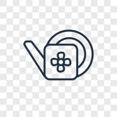 Saydam arka plan üzerinde Bahçe logo kavramı izole Bahçe vektör simgesi