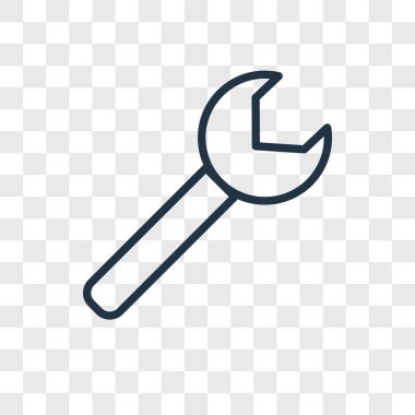 Saydam arka plan üzerinde İngiliz anahtarı logo kavramı izole anahtar vektör simgesine