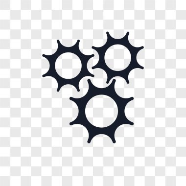 Saydam arka plan üzerinde karikatür logo kavramı izole karikatür vektör simgesi