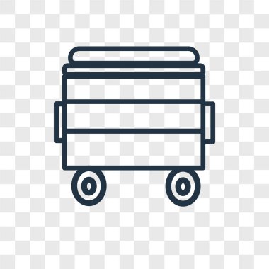 Saydam arka plan üzerinde depo gözü logo kavramı izole kutusu vektör simgesi