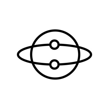 Fikir simge vektör lineer tarzda şeffaf işareti, çizgi ve anahat öğelerini beyaz zemin üzerine fikir izole