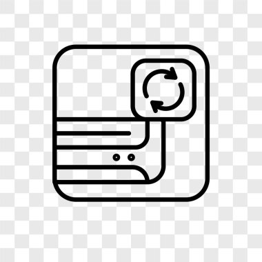 Saydam arka plan üzerinde Klima logo kavramı izole Klima vektör simgesi