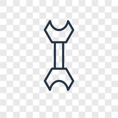 Saydam arka plan üzerinde İngiliz anahtarı logo kavramı izole anahtar vektör simgesine