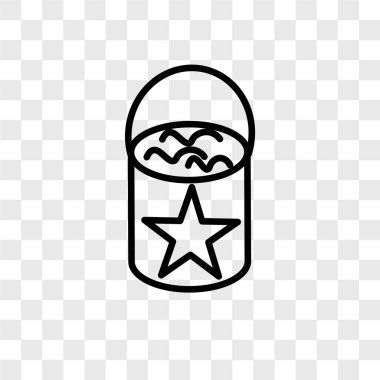 Saydam arka plan üzerinde boya kovası logo kavramı izole boya kovası vektör simgesi