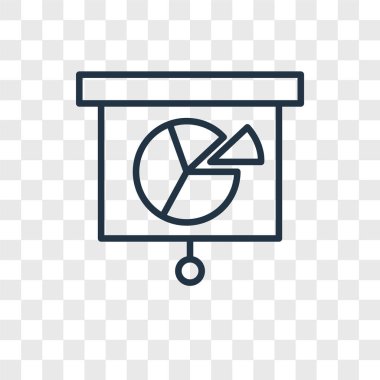 Saydam arka plan üzerinde Analytics logo kavramı izole analytics vektör simgesi