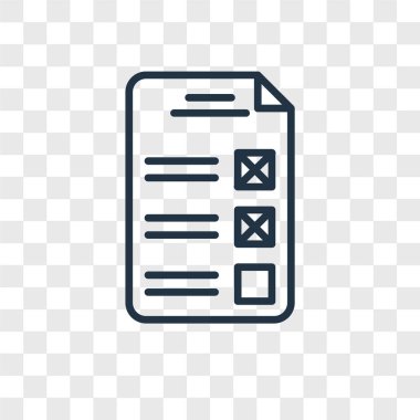 Saydam arka plan üzerinde Test logo kavramı izole test vektör simgesi