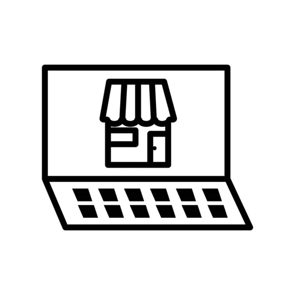 Shop Icon Vektor Isoliert Auf Weißem Hintergrund Shop Transparentes Zeichen — Stockvektor