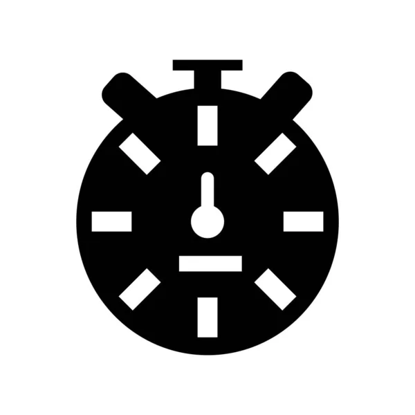 Cronometro Icona Vettoriale Isolato Sfondo Bianco Cronometro Segno Trasparente Simboli — Vettoriale Stock