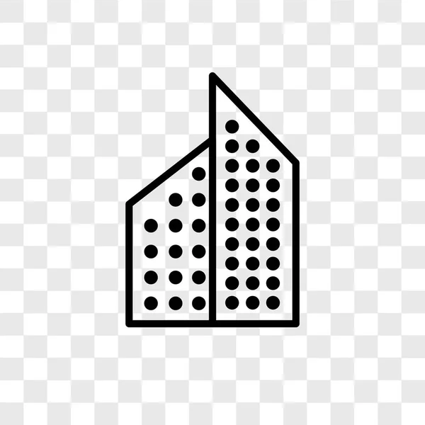 Значок Вектора Апарт Отеля Изолирован Прозрачном Фоне Концепция Логотипа Апарт — стоковый вектор