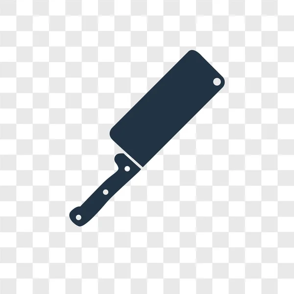 Saydam Arka Plan Üzerinde Bıçak Logo Kavramı Izole Bıçak Vektör — Stok Vektör
