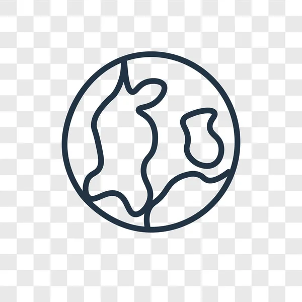 地球グリッド ベクトルのアイコンが透明な背景 地球のグリッドのロゴのコンセプトに分離 — ストックベクタ
