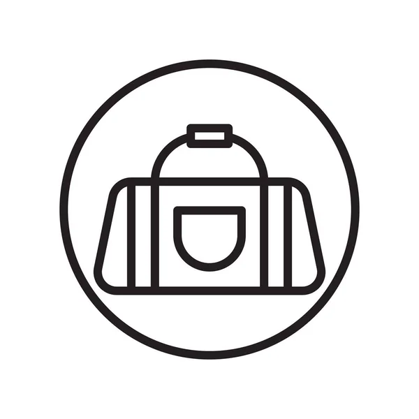 Sporttasche Symbol Vektor Isoliert Auf Weißem Hintergrund Sporttasche Transparente Zeichen — Stockvektor