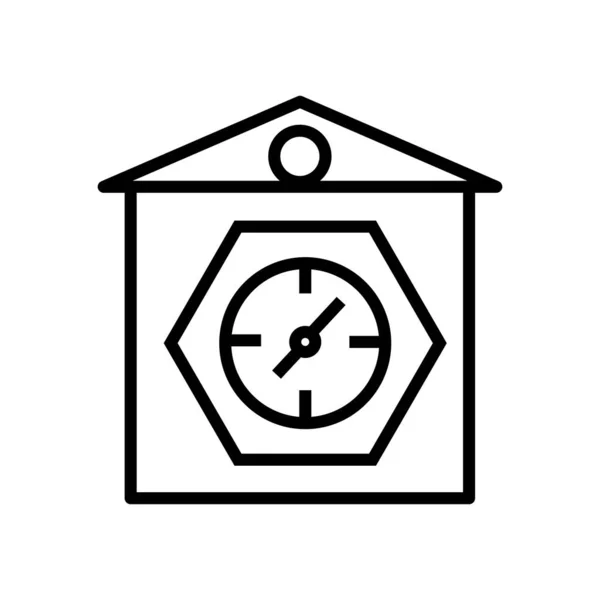 Relojes Vector Icono Aislado Sobre Fondo Blanco Relojes Signo Transparente — Vector de stock