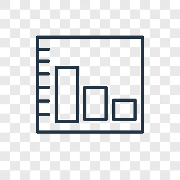 Balkendiagramm Vektorsymbol Isoliert Auf Transparentem Hintergrund Balkendiagramm Logo Konzept — Stockvektor