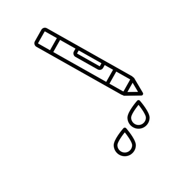 Buntstift Icon Vektor Isoliert Auf Weißem Hintergrund Buntstift Transparentes Zeichen — Stockvektor