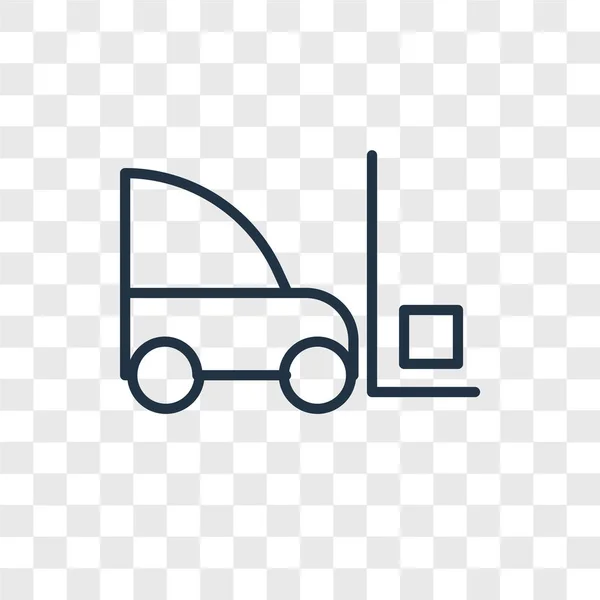 Saydam Arka Plan Üzerinde Forklift Logo Kavramı Izole Forklift Vektör — Stok Vektör