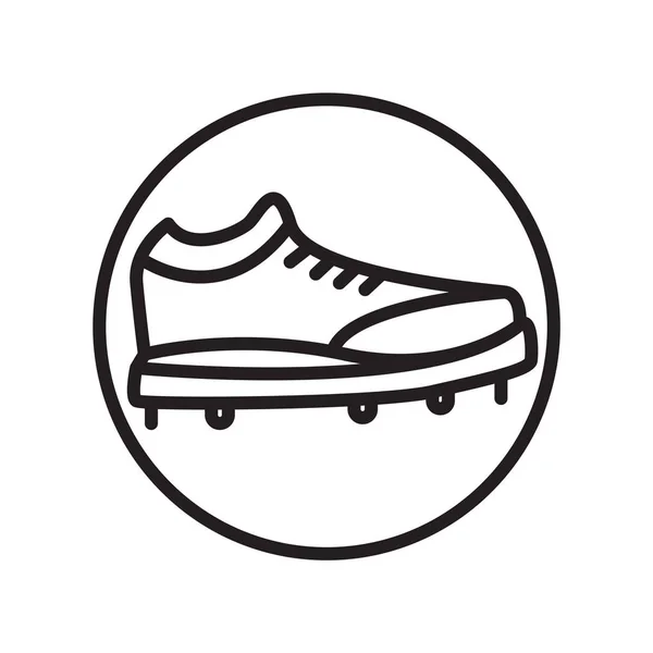 Ayakkabı Simge Vektör Izole Beyaz Arka Plan Ayakkabı Şeffaf Işareti — Stok Vektör