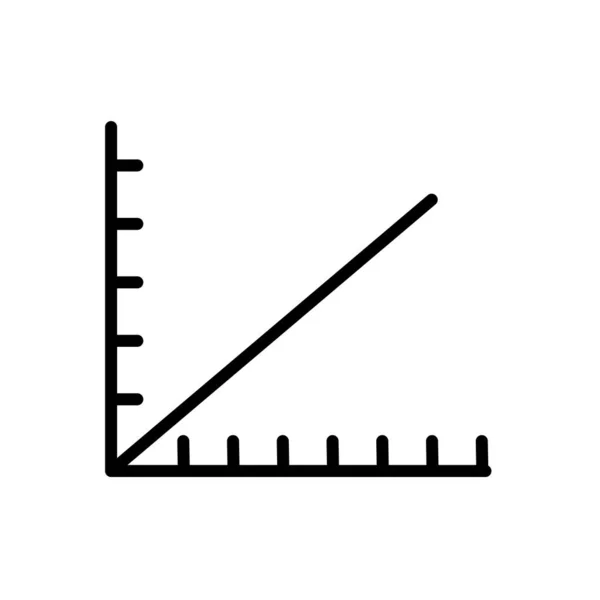 Vetor Ícone Gráfico Linha Isolado Fundo Branco Sinal Transparente Gráfico —  Vetores de Stock