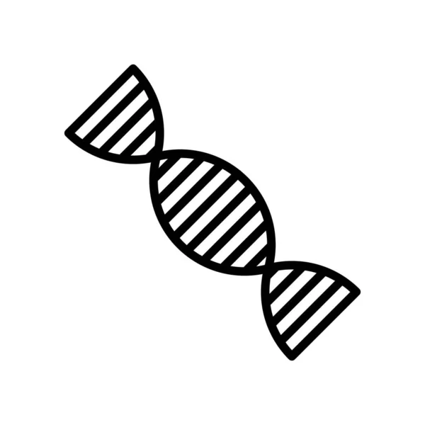 Dna Icon Vector Isolated White Background Dna Transparent Sign Line — Stock Vector