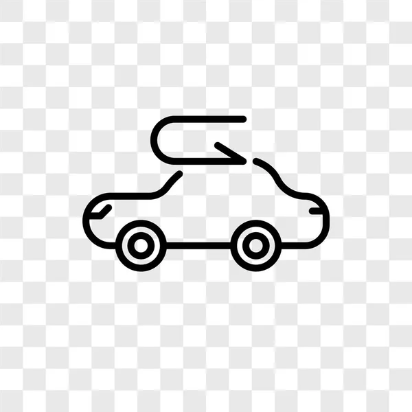 Иконка Вектора Автомобиля Изолированы Прозрачном Фоне Концепция Логотипа Автомобиля — стоковый вектор