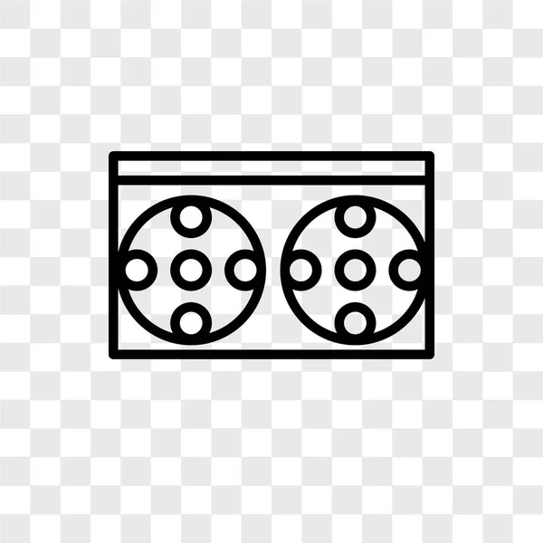 Vhs Векторный Значок Изолирован Прозрачном Фоне Vhs Концепция Логотипа — стоковый вектор