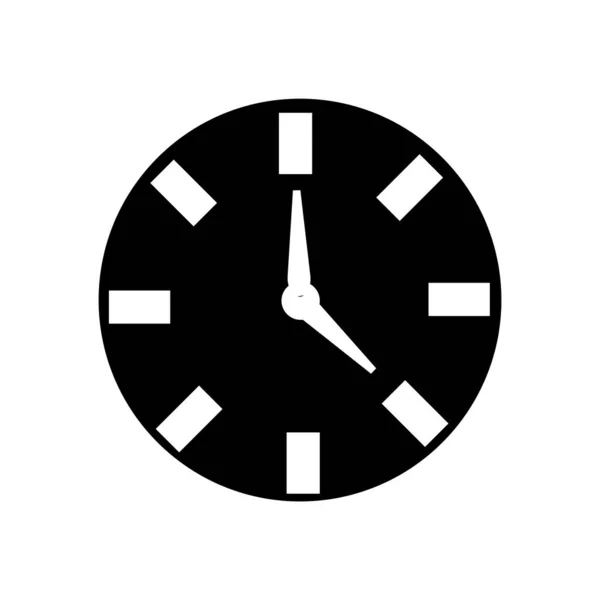 Icône Horloge Vecteur Isolé Sur Fond Blanc Horloge Signe Transparent — Image vectorielle