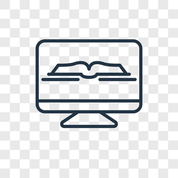 Ebook Vector Icon Isolated Transparent Background Ebook Logo Concept — Stock Vector
