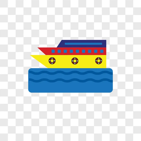 Icono Vector Crucero Aislado Sobre Fondo Transparente Concepto Logotipo Crucero — Archivo Imágenes Vectoriales