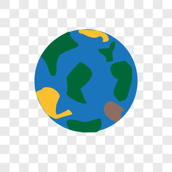 Icona Vettoriale Globe Isolata Sfondo Trasparente Concetto Logo Globe — Vettoriale Stock