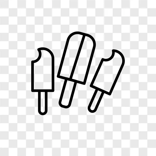 Saydam Arka Plan Üzerinde Buzlu Şeker Logo Kavramı Izole Buzlu — Stok Vektör