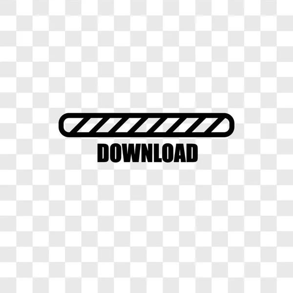 Download Şeffaf Arka Plan Üzerinde Download Logo Kavramı Izole Vektör — Stok Vektör