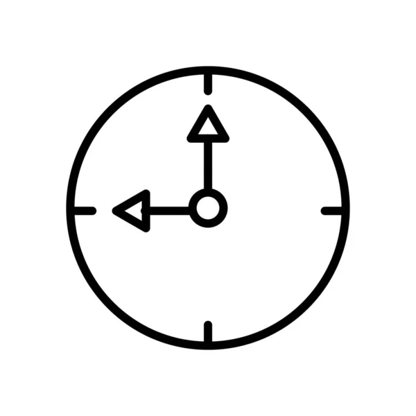 Stunden Symbolvektor Isoliert Auf Weißem Hintergrund Stunden Transparente Zeichen Linien — Stockvektor