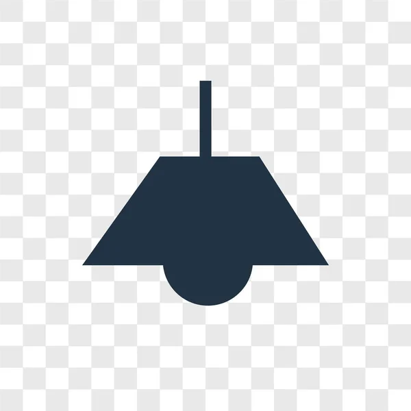 Lamp Vector Pictogram Geïsoleerd Transparante Achtergrond Lamp Logo Concept — Stockvector