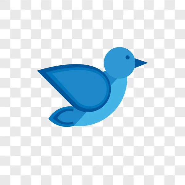 Icona Vettoriale Uccello Isolato Sfondo Trasparente Concetto Logo Uccello — Vettoriale Stock
